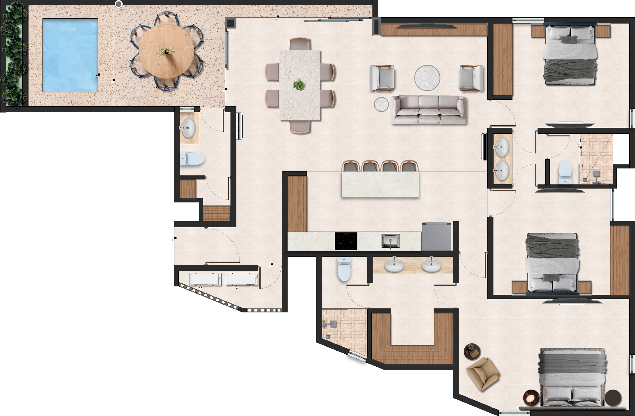 Sunrise Garden residence floor-plan layout