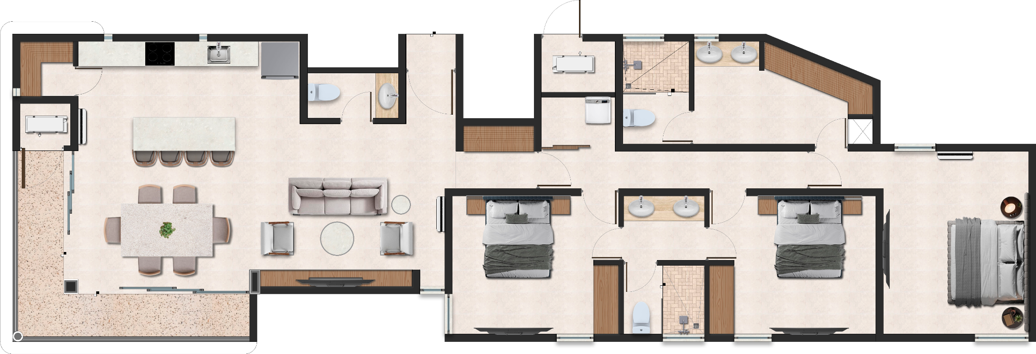 Sunset Standard residence floor-plan layout