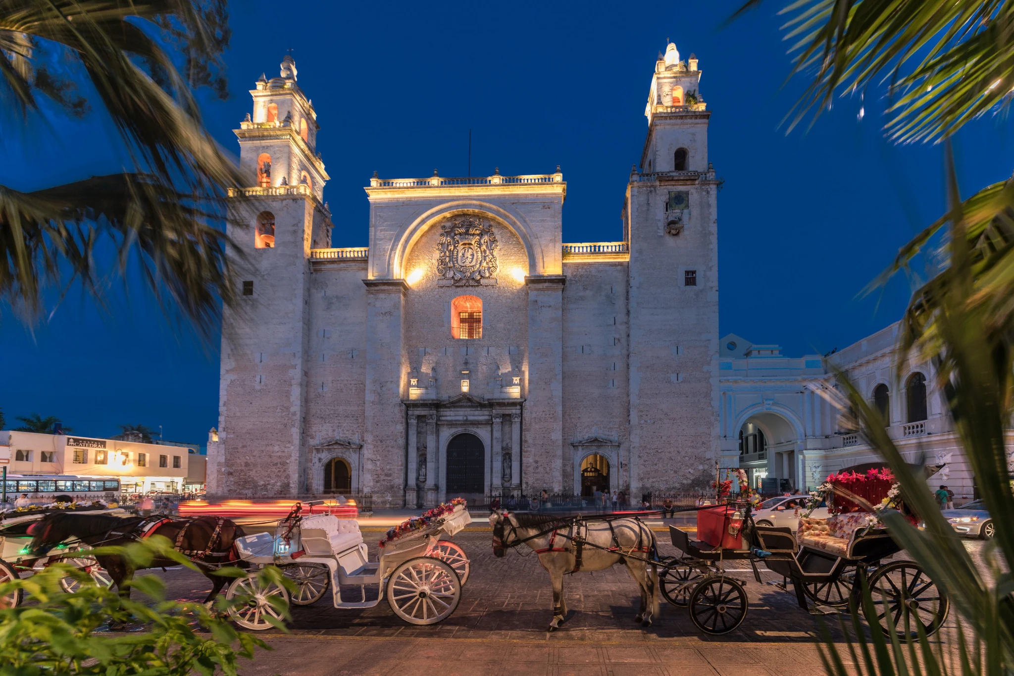 Historic Centre of Mérida at night
